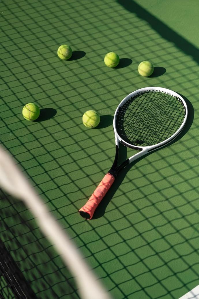 Raquettes terrain de tennis