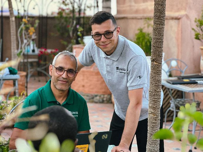 Romain Joliveau et Abdellatif au Maroc