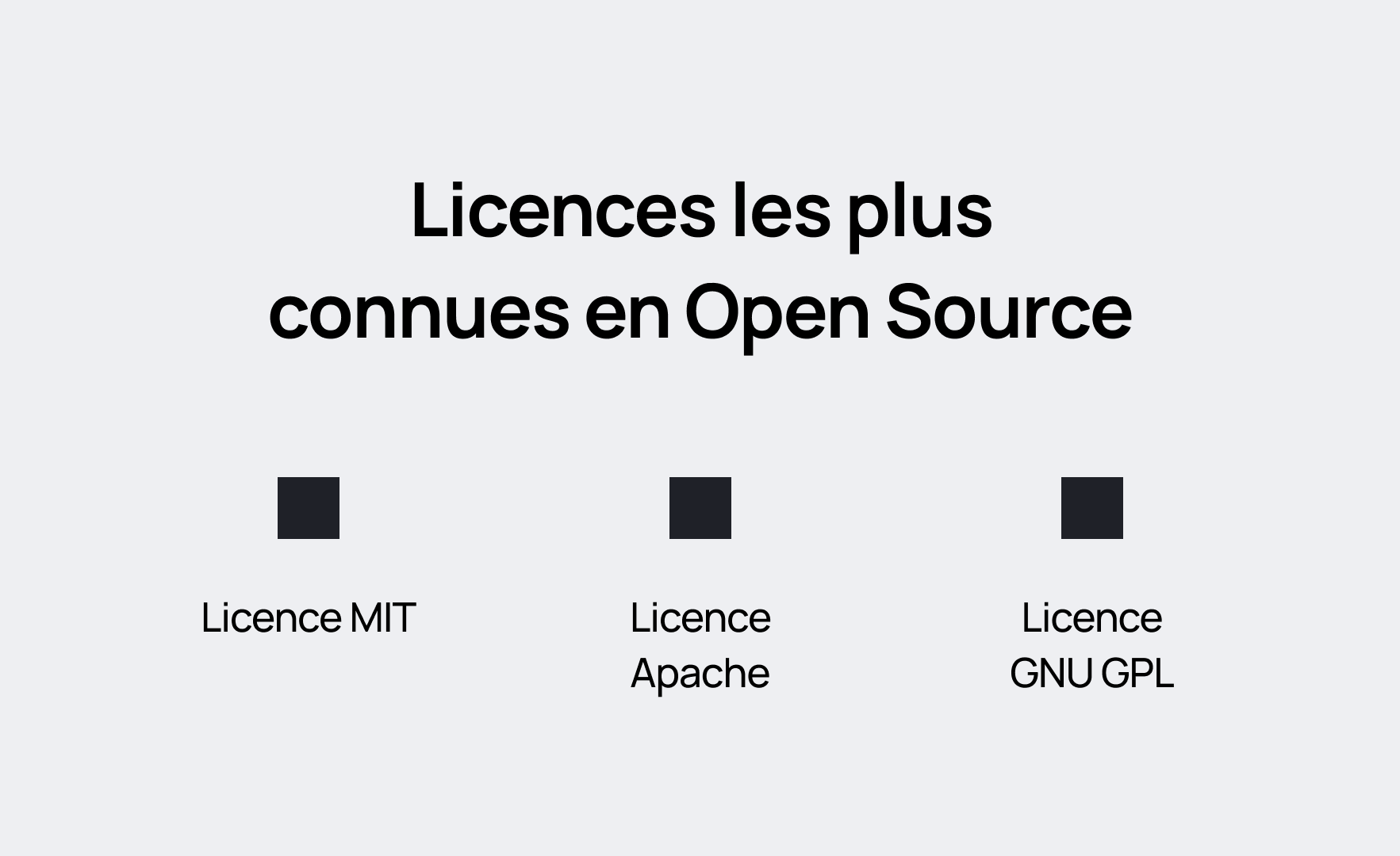 Les 3 licences les plus connues en Open Source